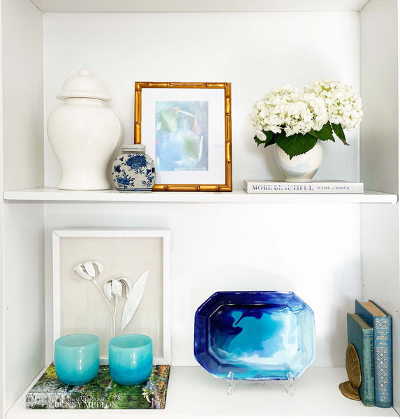 Elevate Your Space: 3 Expert Tips for Styling Art on Shelves
