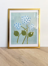Load image into Gallery viewer, Set of three Blue Hydrangea Bouquet Paintings (Not Print)
