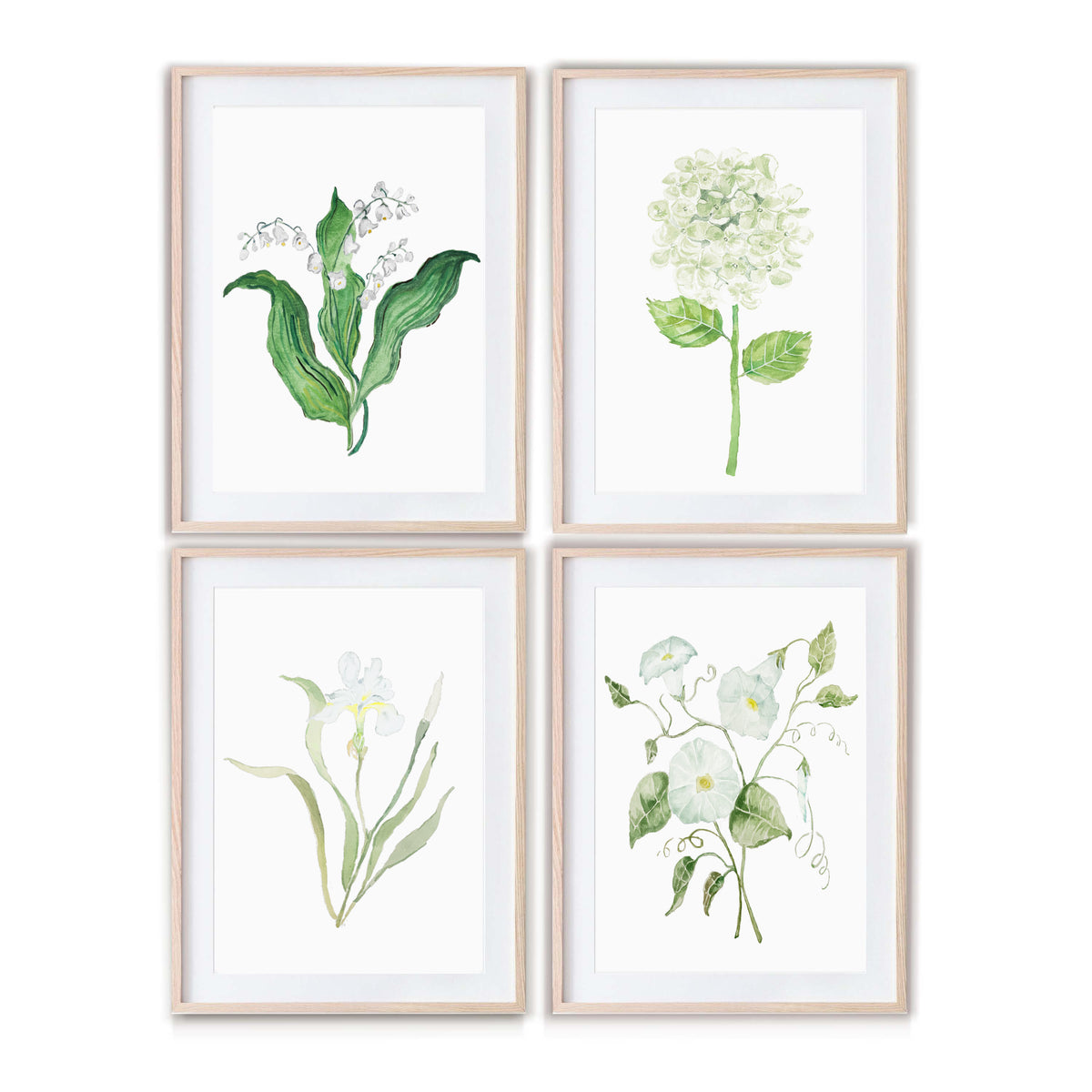 Watercolor Botanical Floral Wall Art Set | Set of Botanical Prints ...